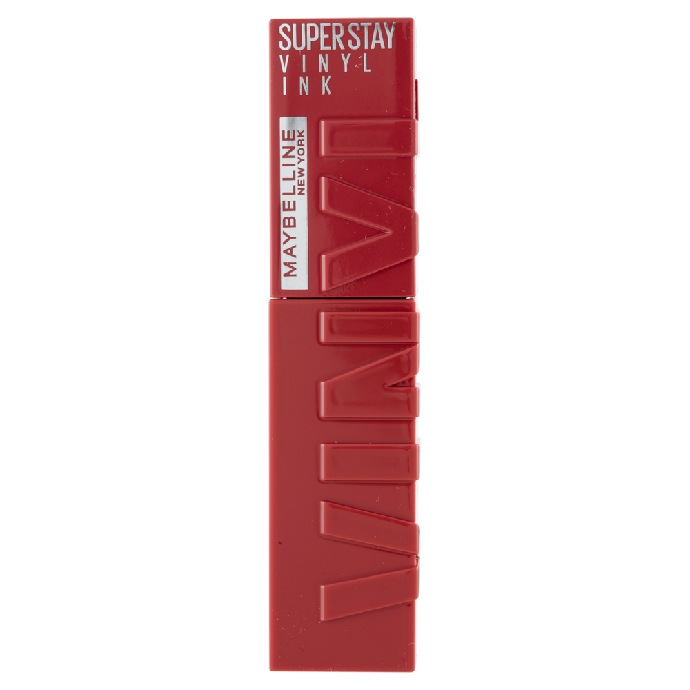 Maybelline New York SuperStay Vinyl Ink Rossetto Liquido a Lunga Tenuta, 10 Lippy